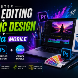Video Editing + Graphic Design + Canva Course