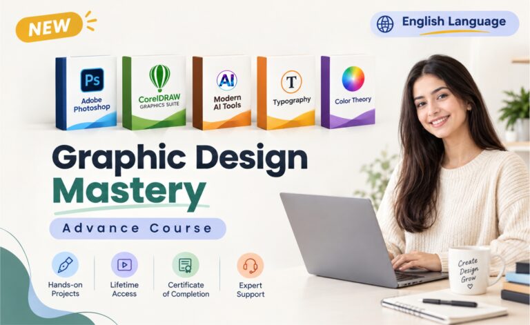 Graphic Design Mastery Advance Course – Adobe Photoshop, Corel Draw & AI Tools.